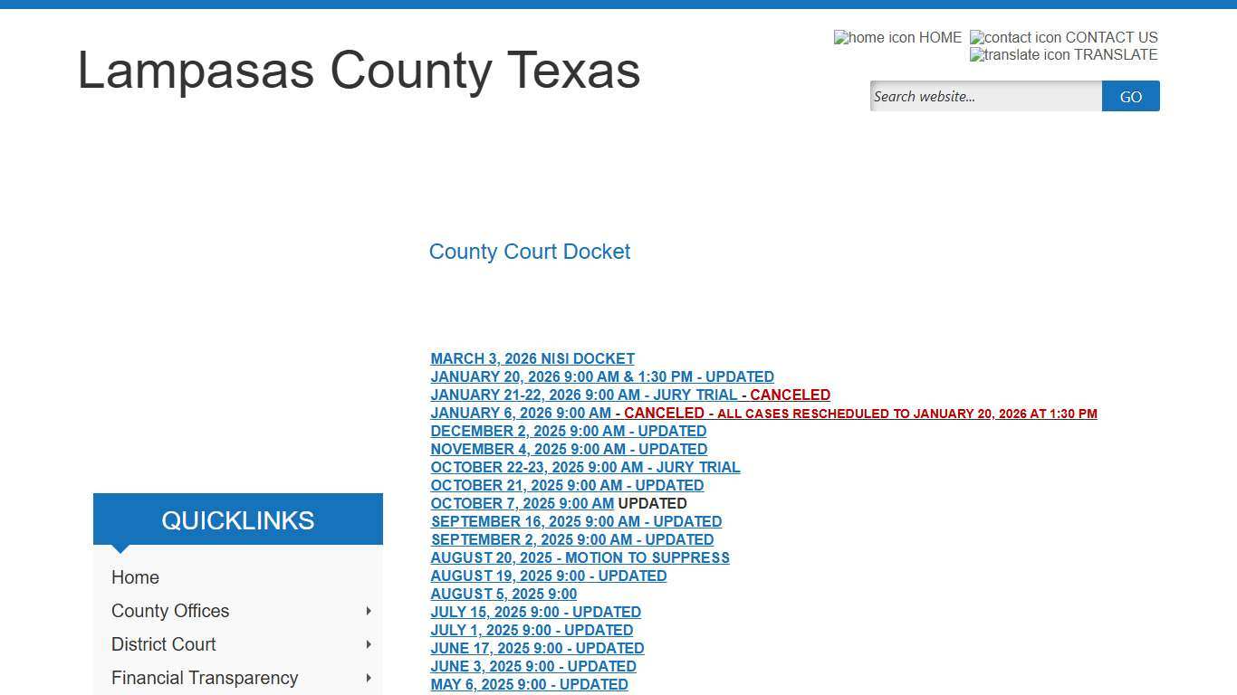 Lampasas County, Texas